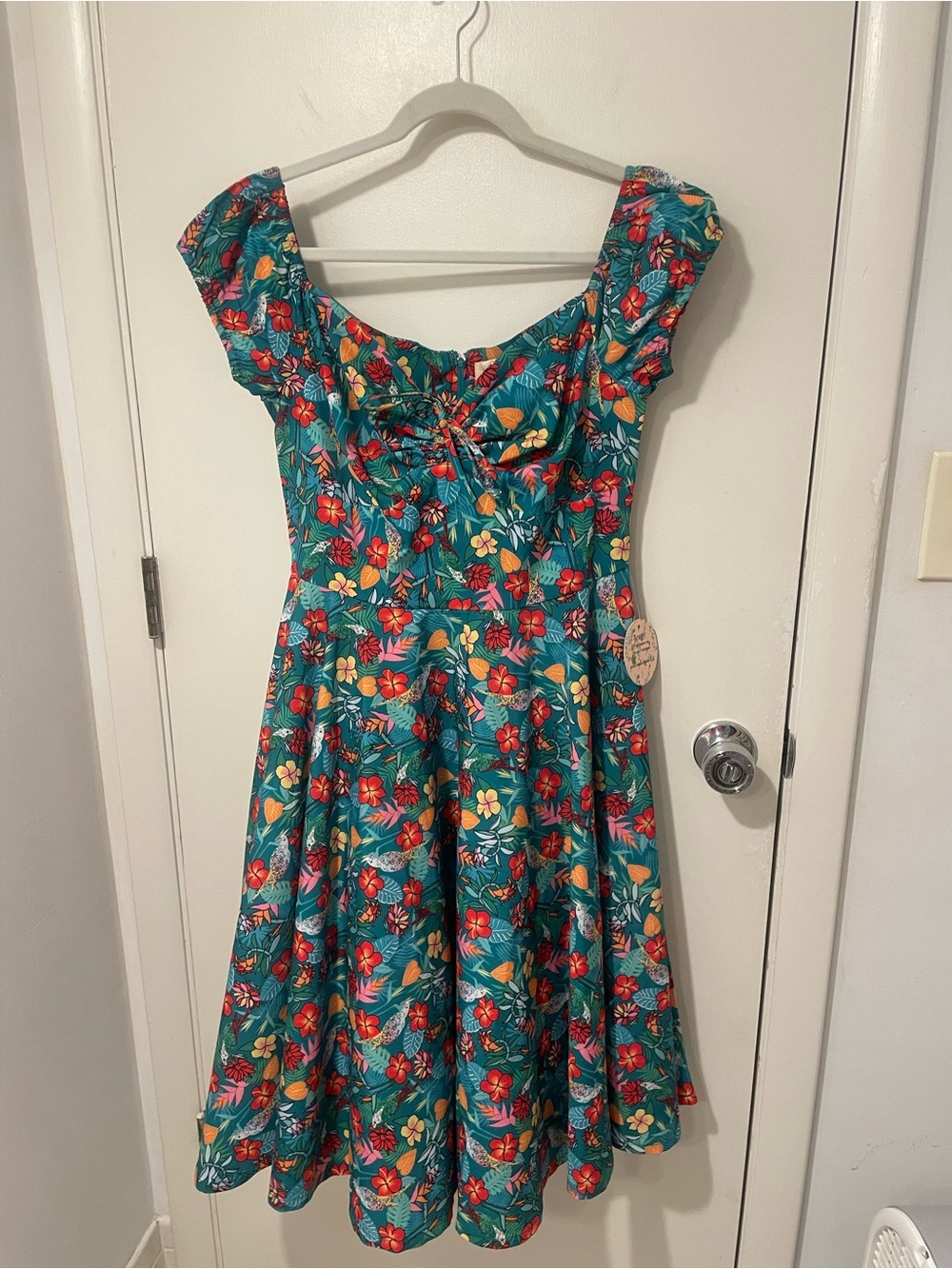 New Timeless Preston Tropical 50s Vintage Aloha Swing Dress retro Rockabilly 8